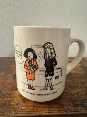 Vintage “I Am a Victim of Client Expectations” Mug